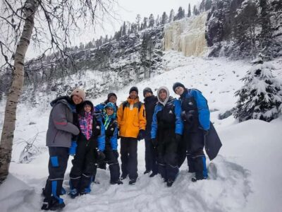 Rovaniemi: Korouoma Canyon Frozen Waterfalls Hike & BBQ
