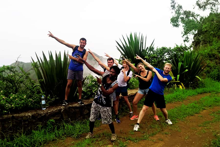 Santiago Island: Serra Malagueta & Tarrafal Beach Trek Tour - The descent toward Tarrafal Beach
