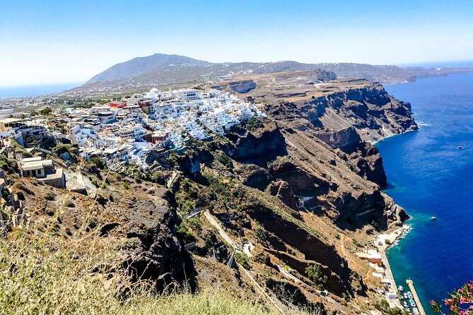 Santorini's Famous Fira to Oia Hike: A Private tour Adventure - Imerovigli and the high view toward Skaros