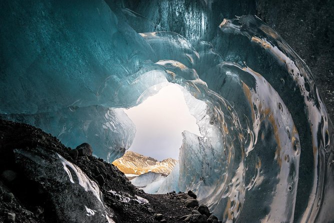 Skaftafell: Blue Ice Cave & Glacier Hike on Vatnajökull - Inside a natural blue ice cave