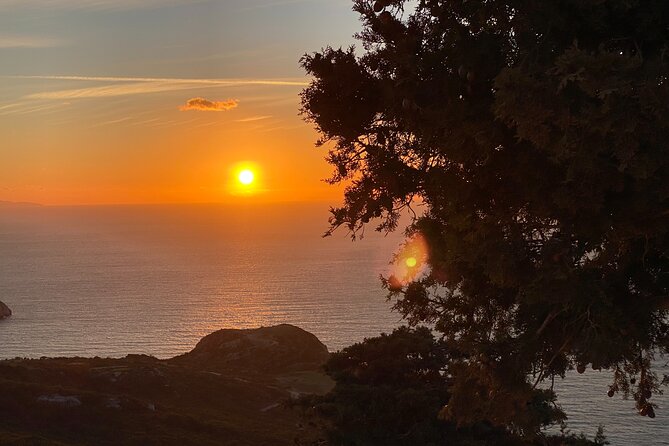 Small Group Hiking Sunset in Monolithos - The descent from Monolithos village