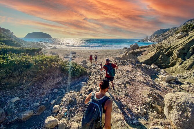 Small Group Hiking Sunset in Monolithos - What the small group changes