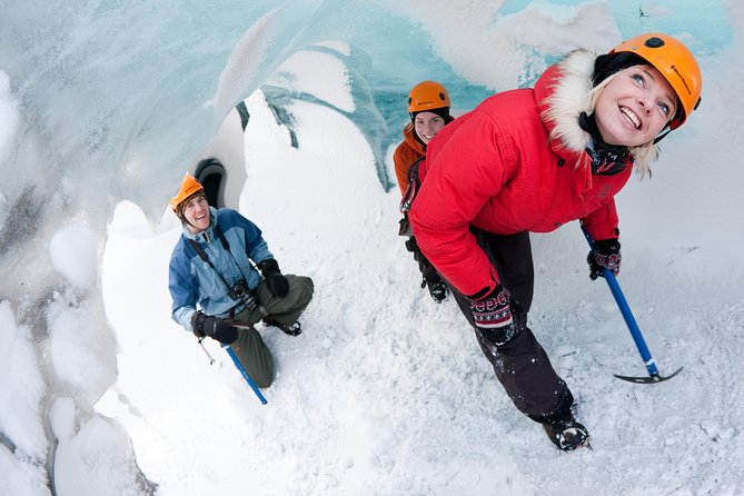 Sólheimajökull Glacier Hike - Small Group Blue Ice Adventure - Learning to walk with crampons