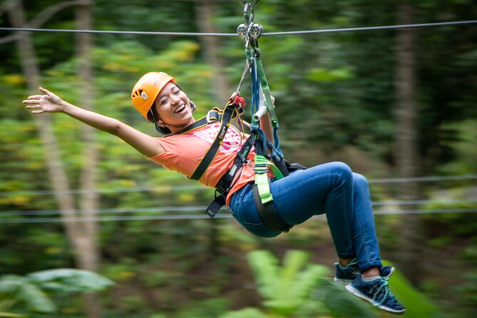 St Lucia Ultimate 3: Aerial Tram, Zipline and Hiking at Rainforest Adventures - The aerial tram, a calm start above the trees