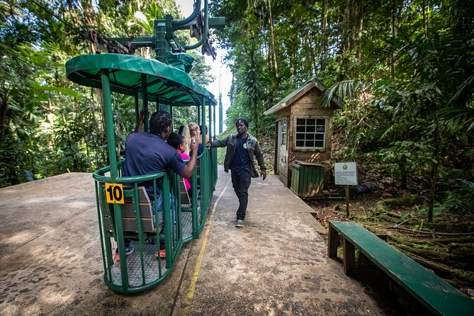 St. Lucia Zip line, Aerial Tram and Hiking tour Ultimate 3 - The aerial tram takes the long way up