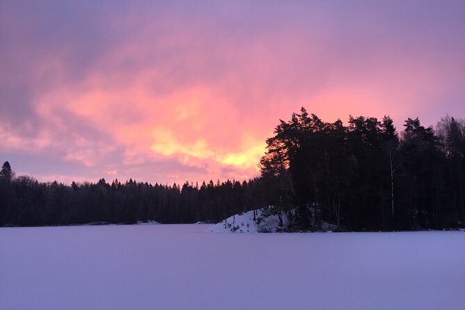 Stockholm: Nature Reserve Hiking Tour with Campfire Lunch - From Stockholm office to Nacka woodland