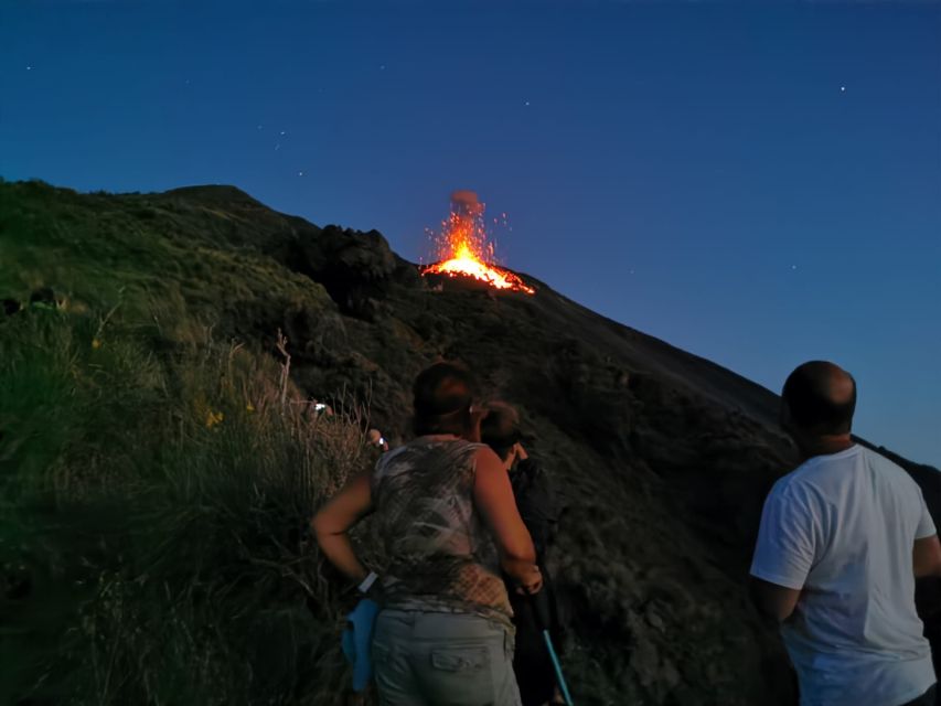 Stromboli: Sunset Trekking at Sciara del Fuoco - The old cemetery and the changing views