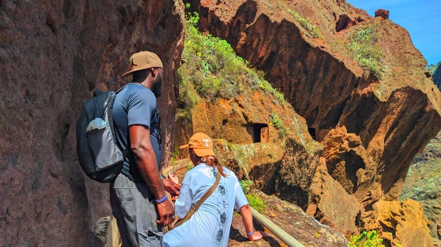 Tenerife: Anaga Mountains & Enchanted Forest Hiking Tour - A cliffside village and the start of the main hike