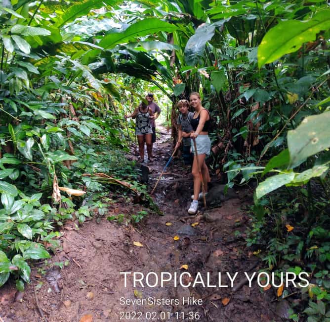 "Tropically Yours" Waterfall Nature Hike. - Walking through farms and rainforest